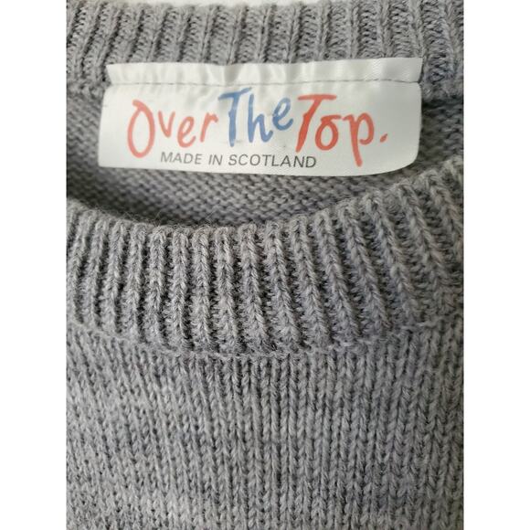 Scotland Wool Sweater Youth 3 Pullover Over The Top With Sheep & Scottie Dog - Picture 3 of 10